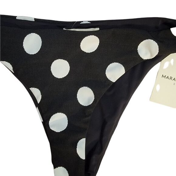 Mara Hoffman Anthropologie Polka Dot Bikini Bottom M - Picture 4 of 5
